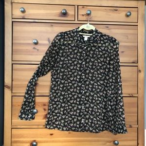 Floral sheer blouse, sz. 12